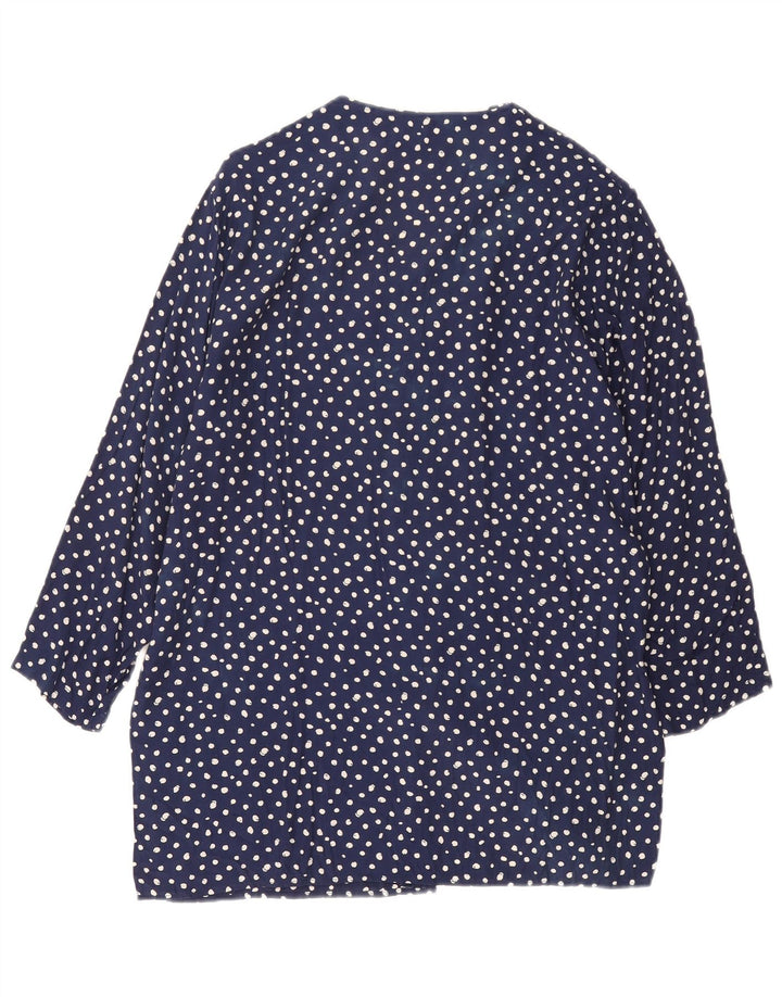 Túnica feminina oversized Benetton IT 44 médio azul marinho manchado