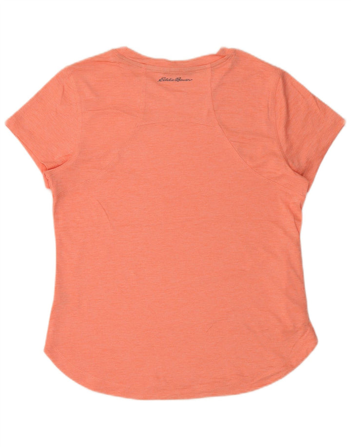 Camiseta feminina EDDIE BAUER UK 14 poliéster rosa médio