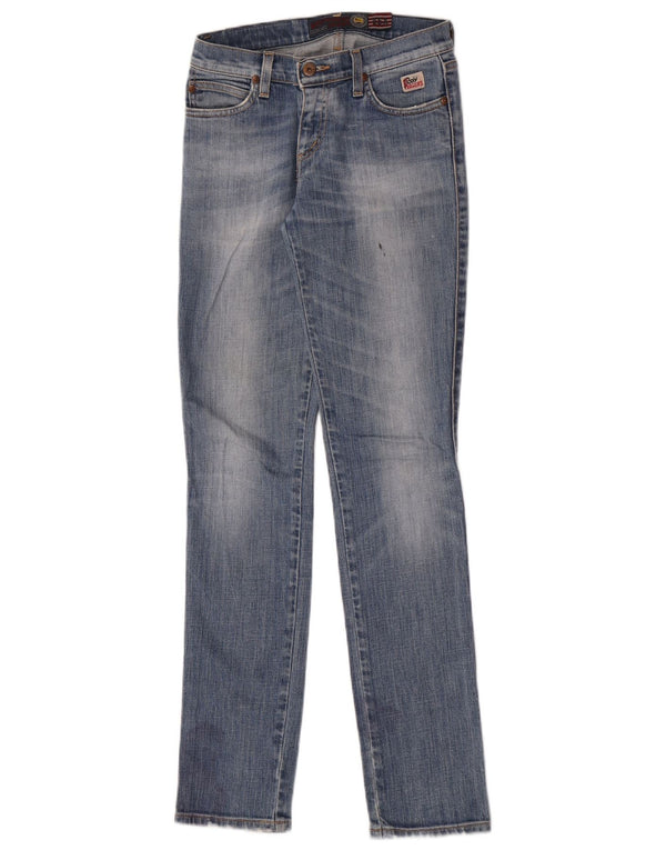 Calça jeans feminina Roy Rogers IT 41 pequena W27 L32 azul algodão