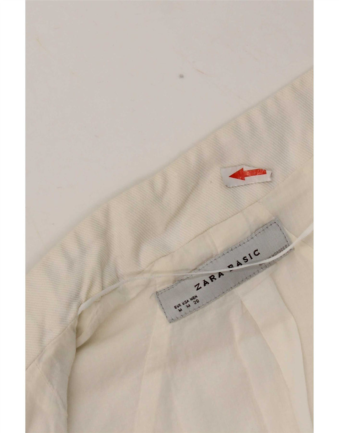 Zara Womens Open Bolero Jacket UK 12 Médio Algodão Branco