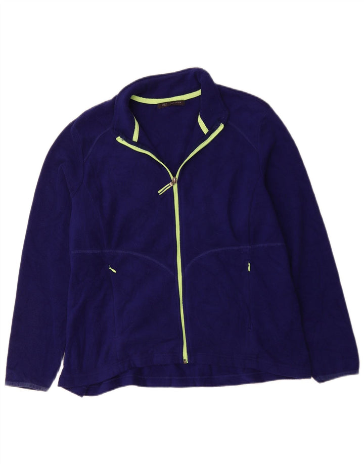 Jaqueta de lã feminina Marks & Spencer UK 20 2XL poliéster roxo