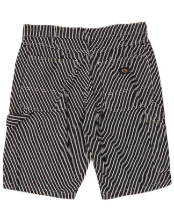 Shorts cargo masculino Dickies W34 grande algodão listrado azul marinho