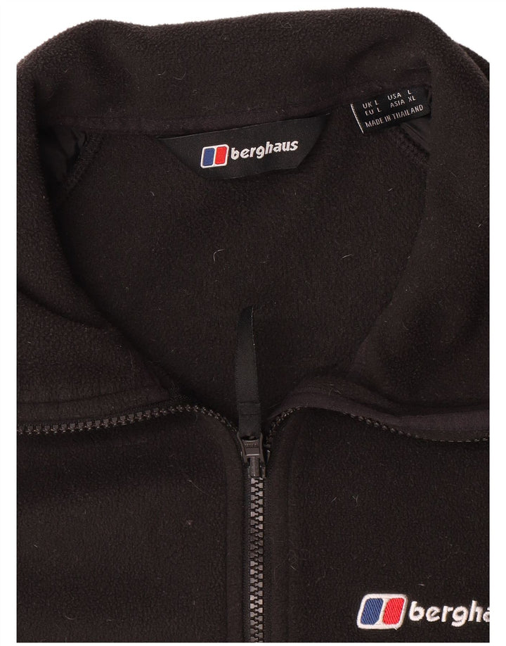 Jaqueta de lã masculina Berghaus UK 40 grande poliéster preto