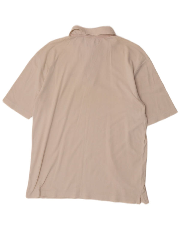 Camisa Polo Reebok Masculina Loose Fit Média Off White