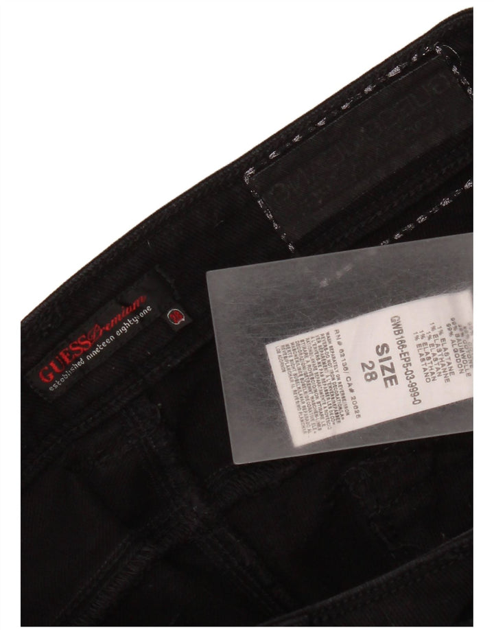 Calça jeans feminina Guess W28 L23 algodão preto