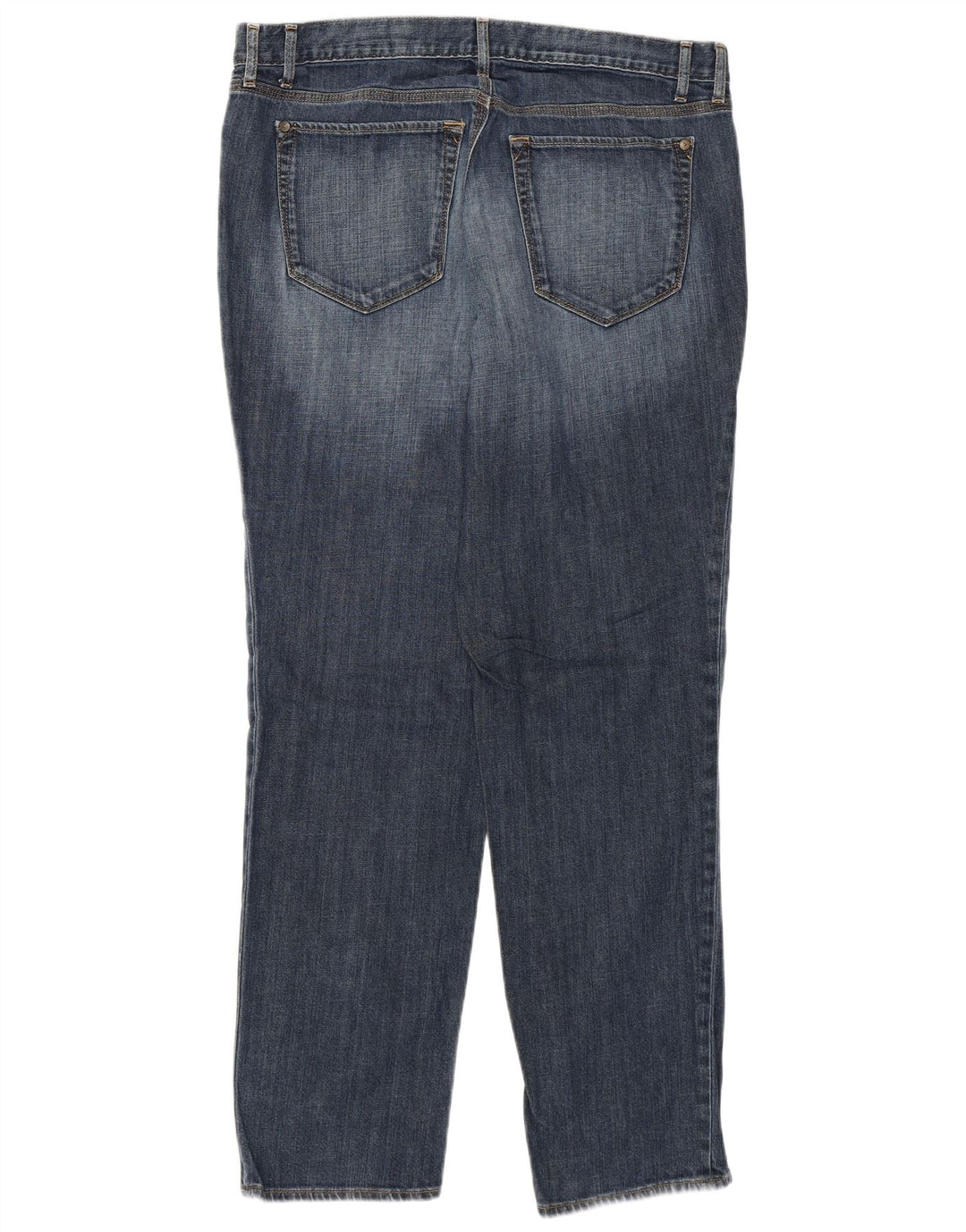 Eddie Bauer Calça jeans feminina Boyfriend Tapered EUA 12 grande W34 L30 algodão azul