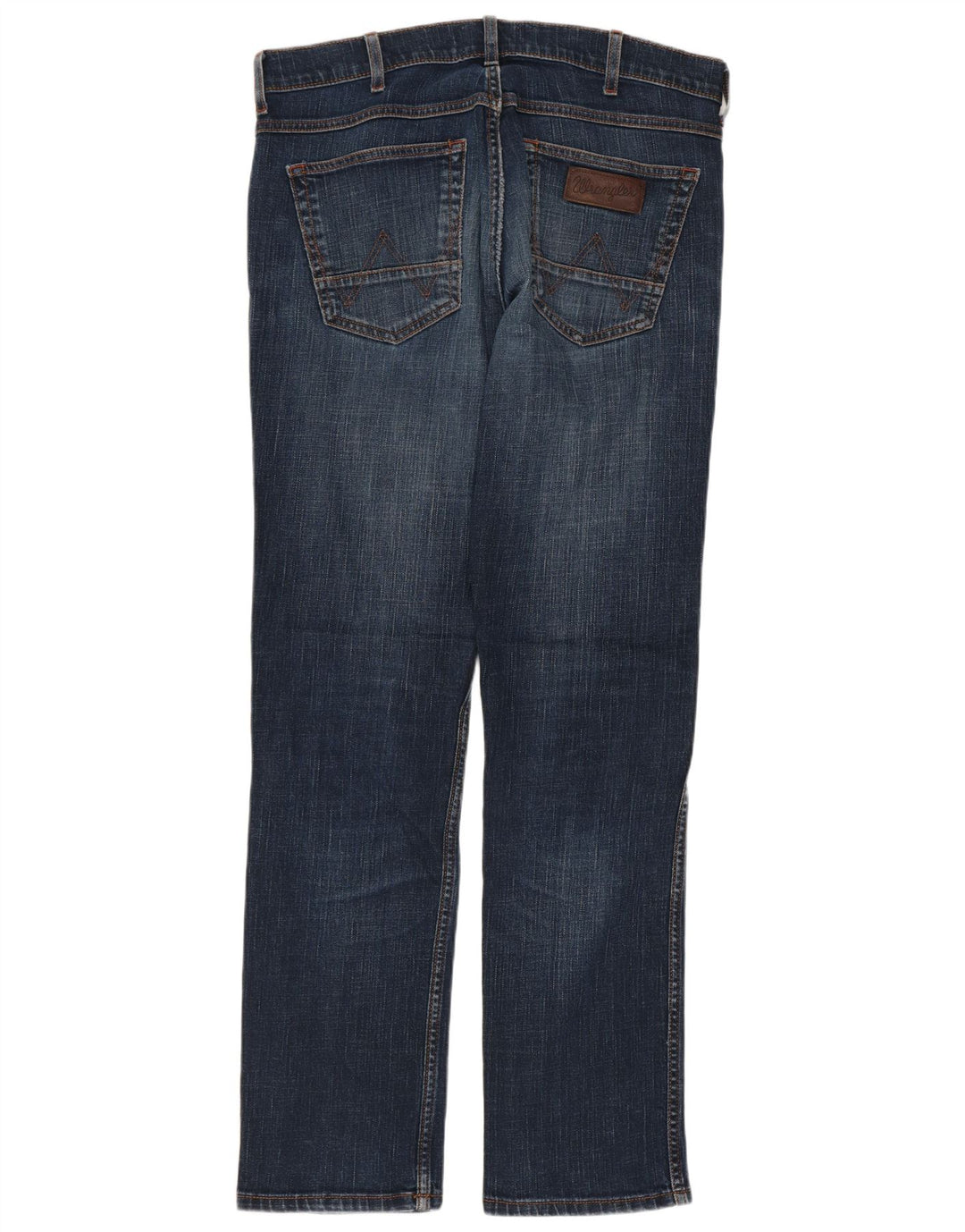 WRANGLER Mens Greensboro Straight Jeans W31 L32 Azul Marinho Algodão