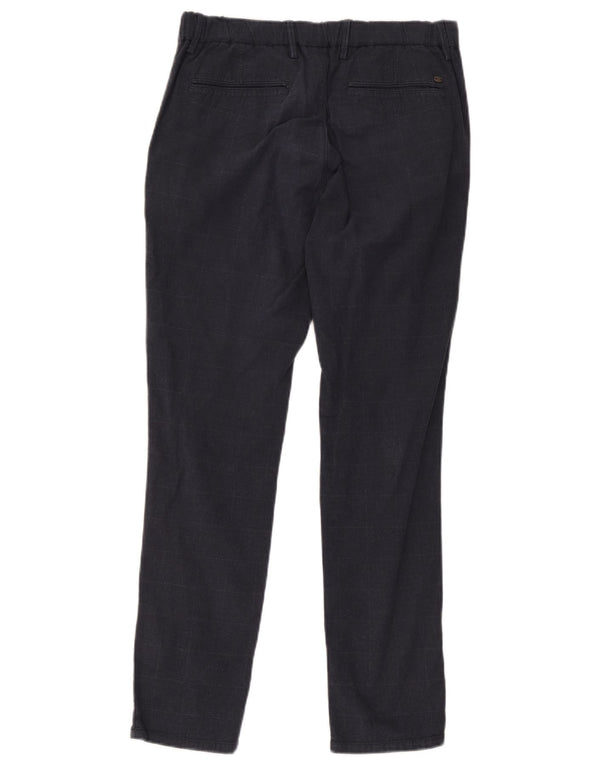 Calça Chino Masculina Massimo Dutti EU 42 Grande W32 L29 Azul Marinho Xadrez
