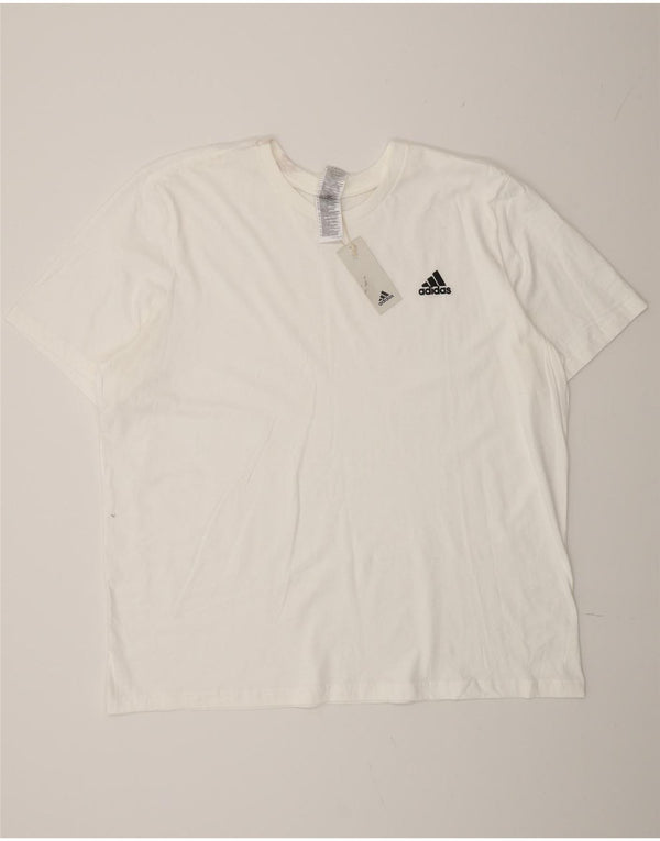 Camiseta masculina Adidas Top 2XL algodão branco