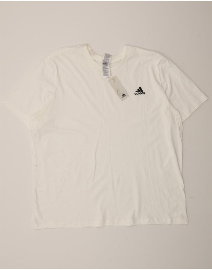 Camiseta masculina Adidas Top 2XL algodão branco