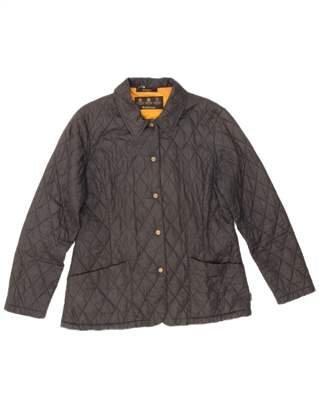Jaqueta acolchoada feminina Barbour UK 14 grande preta