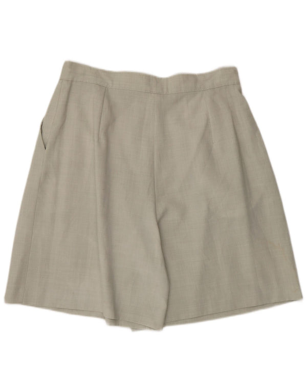 Shorts feminino casual de cintura alta Sara Glenzer IT 48 XL W30 cinza lã