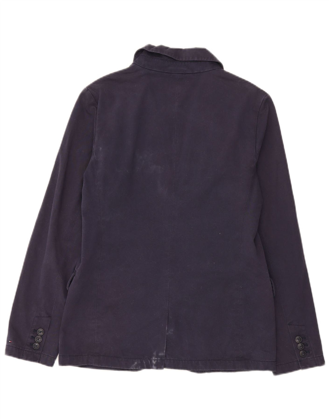 Tommy Hilfiger Jaqueta blazer masculina de 2 botões 15-16 anos azul marinho algodão