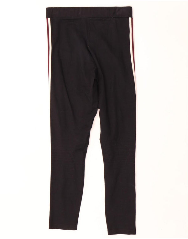 Fila Leggings Gráfico Feminino UK 10 Pequeno Algodão Colorblock Preto
