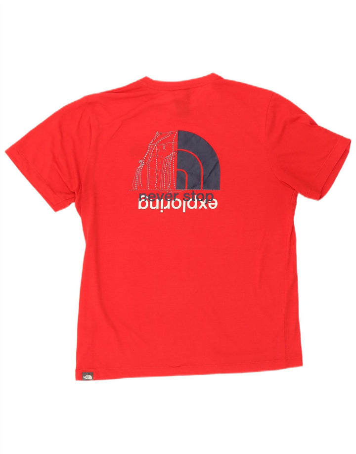 The North Face Mens Graphic Camiseta Top Médio Poliéster Vermelho