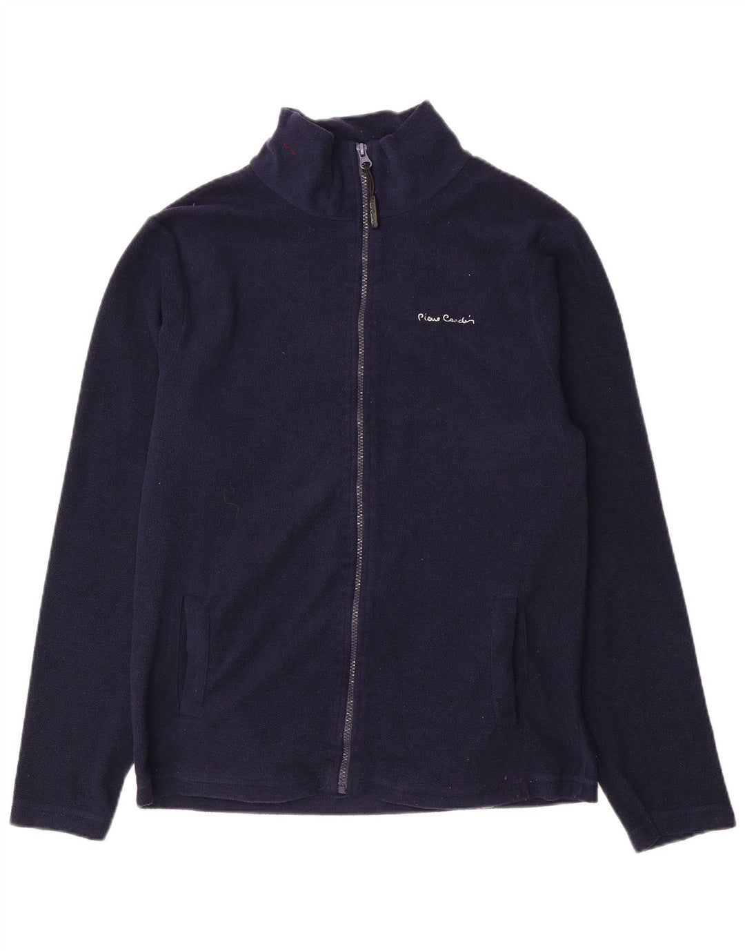 Jaqueta de lã masculina Pierre Cardin UK 36 pequena azul marinho