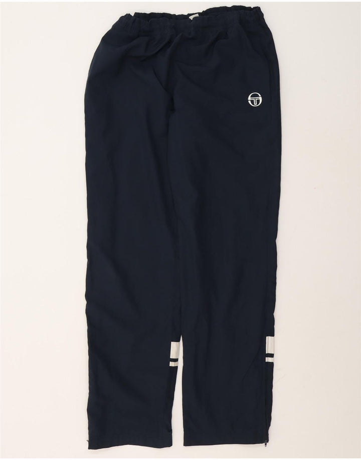 Calça de treino masculina Sergio Tacchini médio azul marinho colorblock