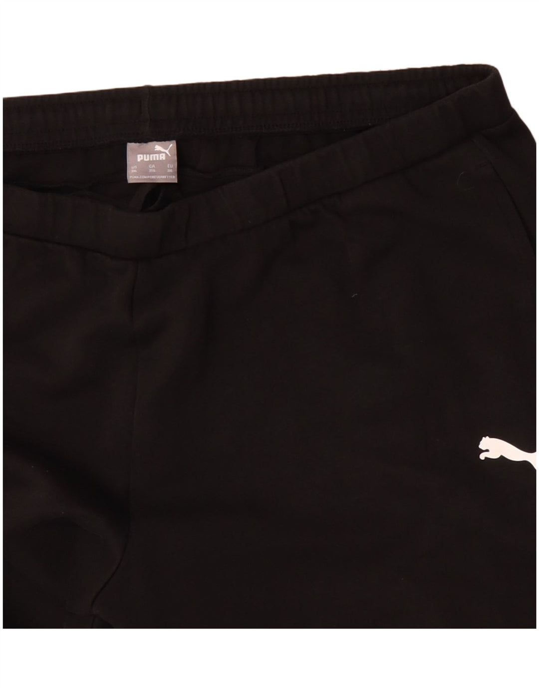 Calça de treino masculina Puma 3XL algodão preto