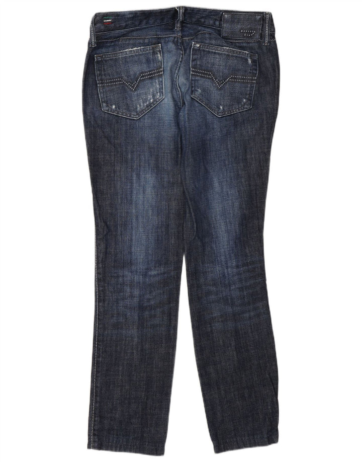 Jeans feminino Diesel Cuddy Distressed Slim W27 L30 Azul Algodão