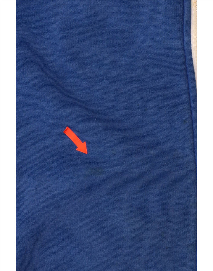 Suéter PUMA Boys Graphic Zip com capuz 13-14 anos XL azul algodão