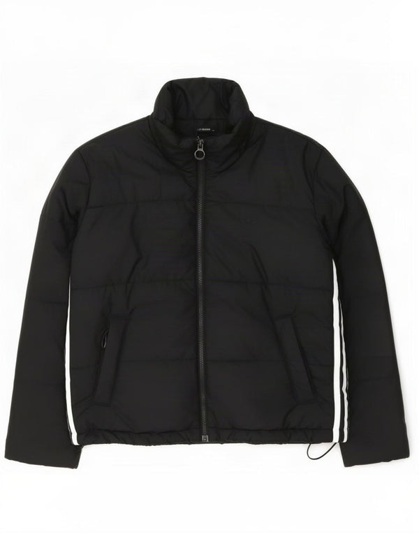 Jaqueta Adidas Feminina Oversized Acolchoada UK 10 Small Preto Colourblock