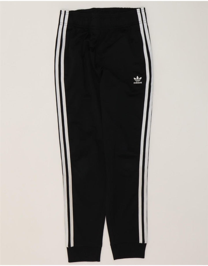 Adidas meninos calças de treino joggers 11-12 anos preto poliéster