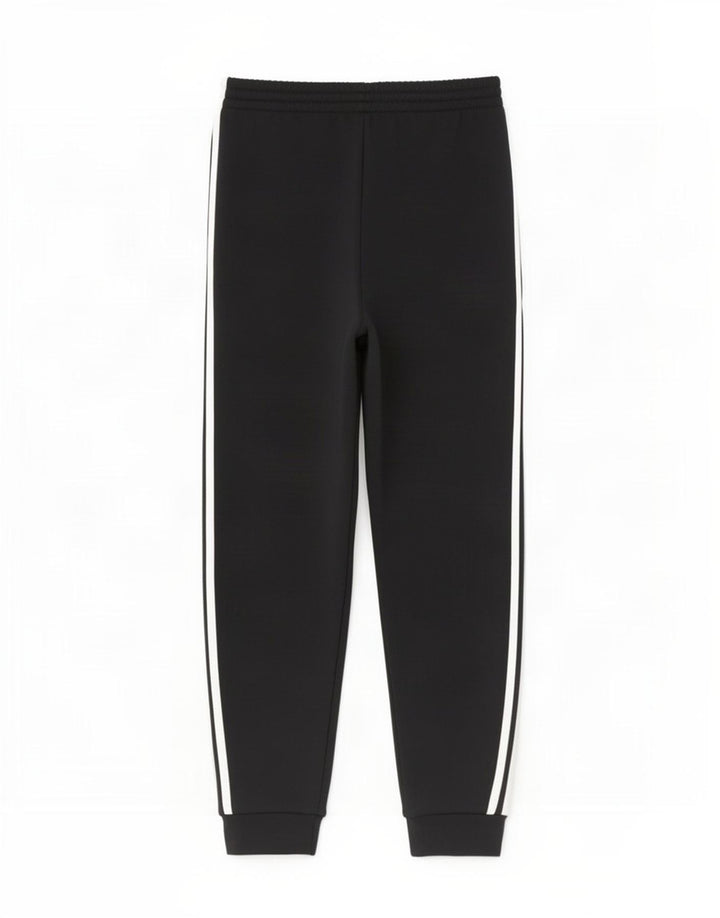 Adidas masculino prime azul calças de treino joggers médio preto poliéster