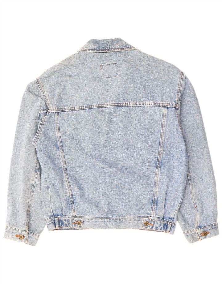 Jaqueta jeans feminina VINTAGE EU 42 grande algodão azul