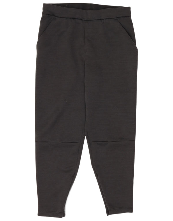 Calça de treino feminina Adidas Joggers UK 14 grande algodão preto