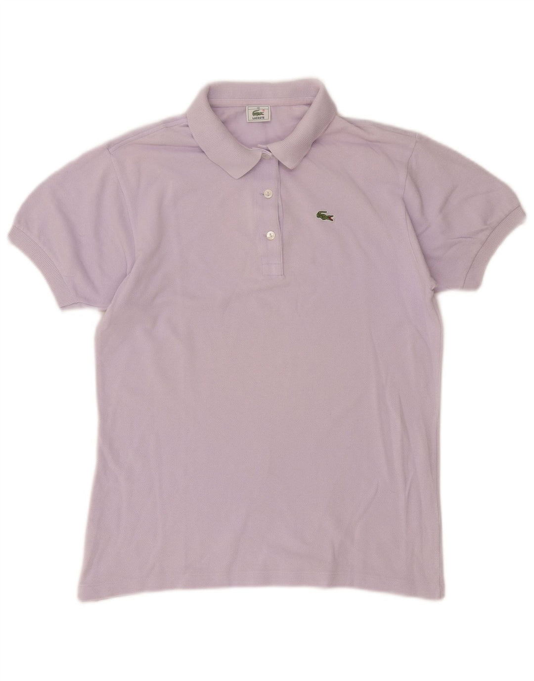 Camisa polo feminina Lacoste tamanho 40 algodão roxo médio