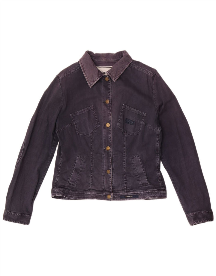 Jaqueta jeans feminina Bluestars Reino Unido 16 grande algodão azul marinho