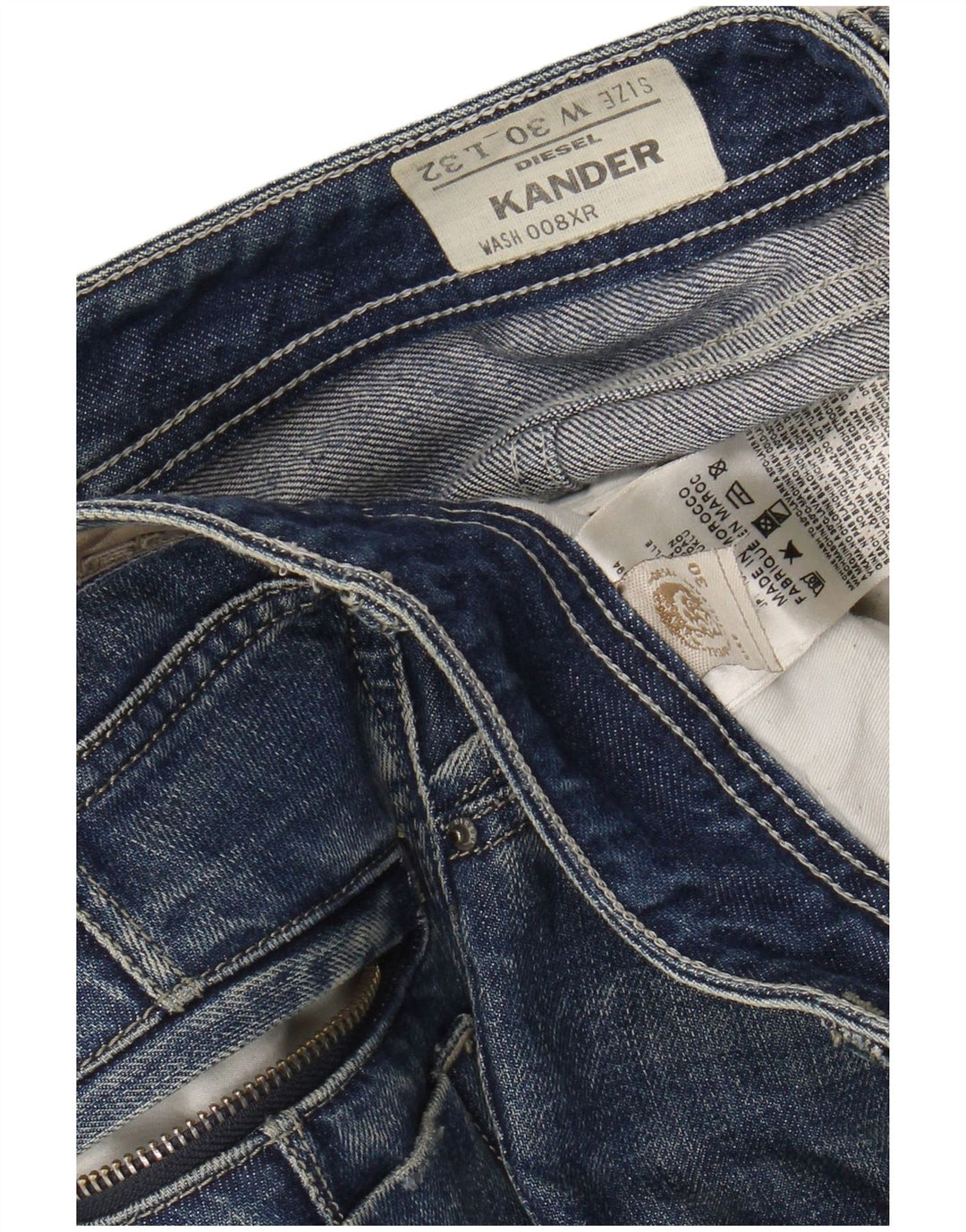 DIESEL Masculino Kander Slim Jeans W30 L32 Azul Algodão