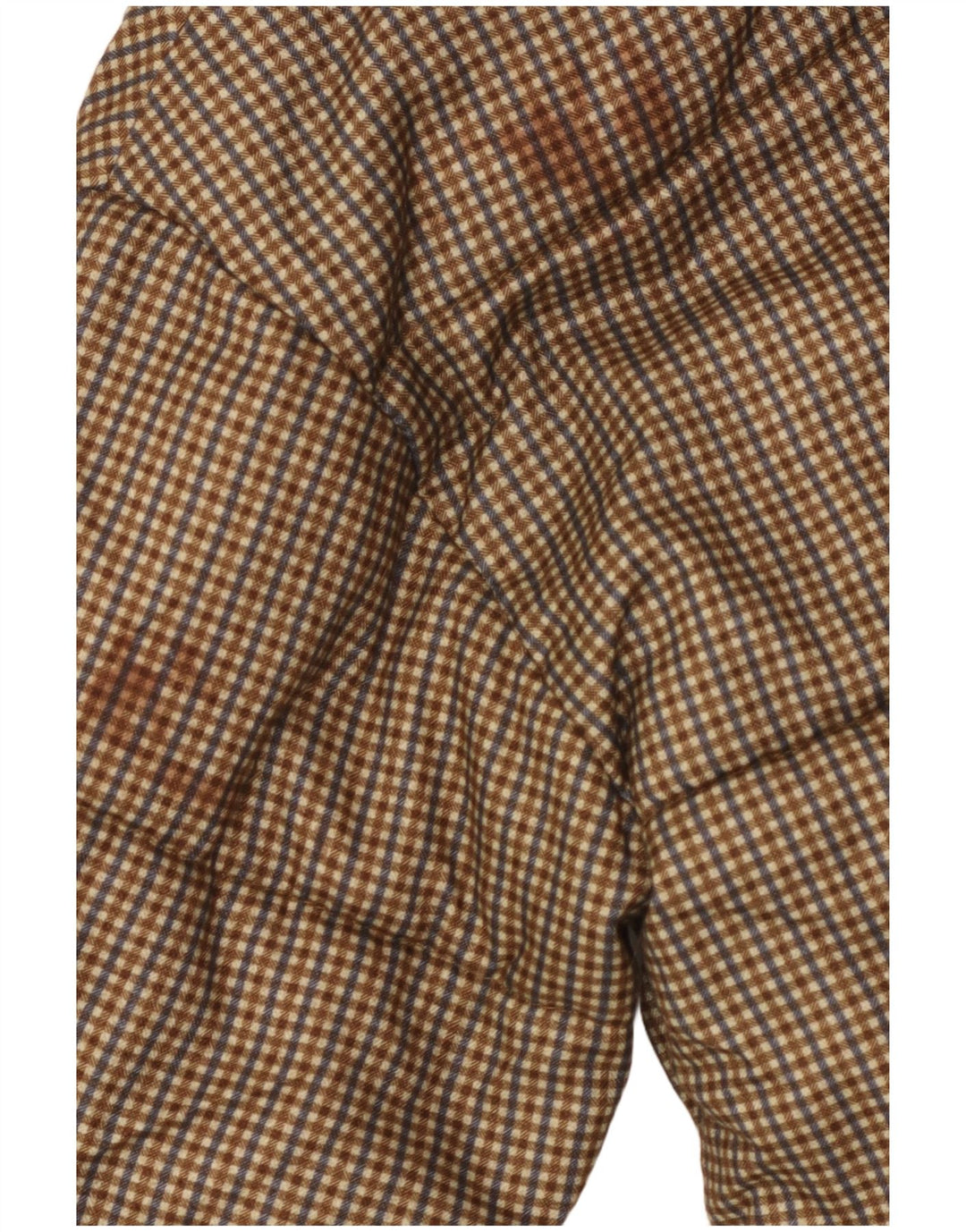 Jaqueta acolchoada masculina Jack & Jones UK 36 poliéster xadrez marrom pequeno