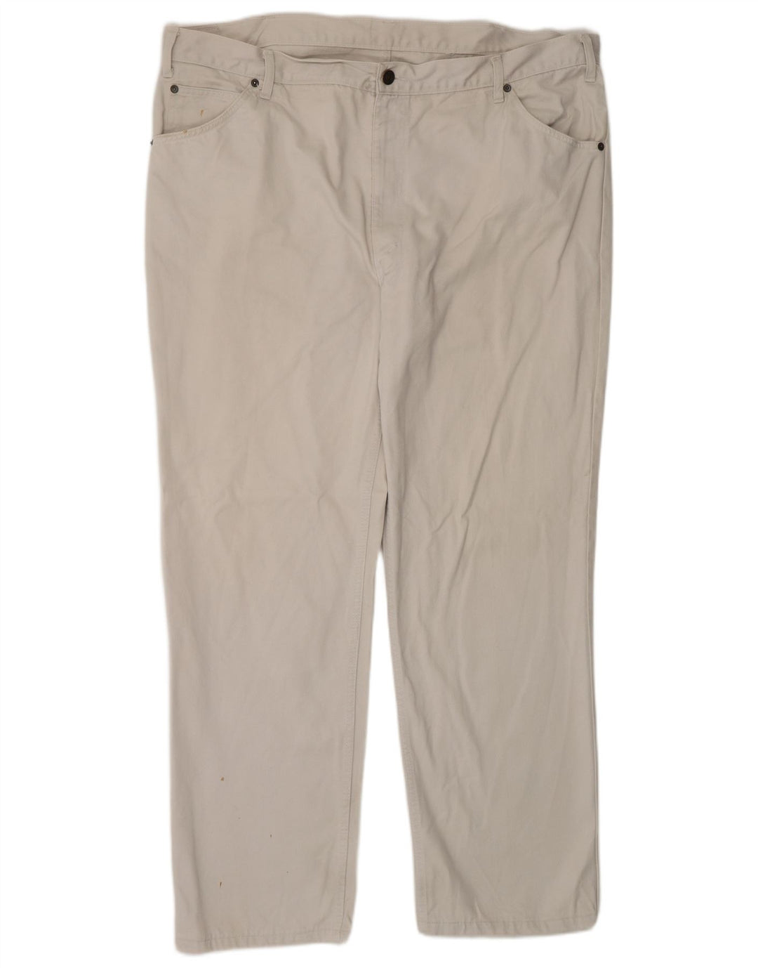 Calça casual reta masculina LEVI'S W44 L31 algodão branco