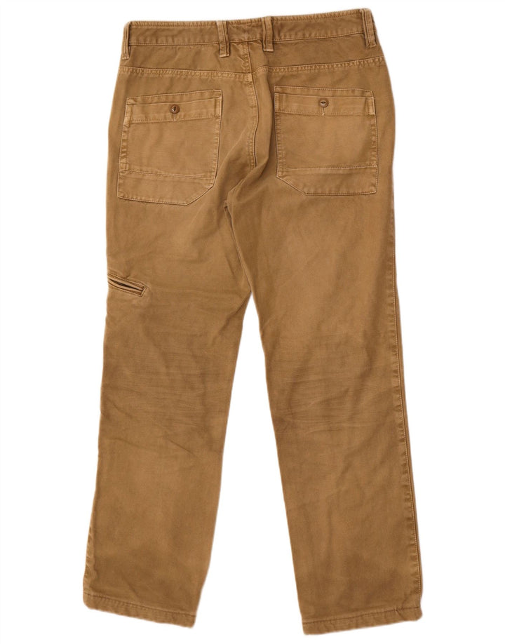 Calça cargo reta masculina Best Company IT 48 médio W32 L29 algodão marrom