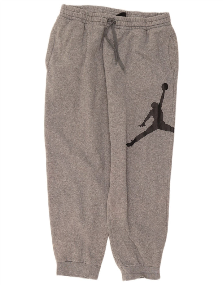 Calça de treino masculina Jordan Graphic Joggers grande cinza manchado