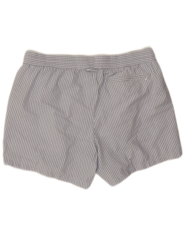 Shorts de natação masculino Marks & Spencer XL listrado azul poliéster