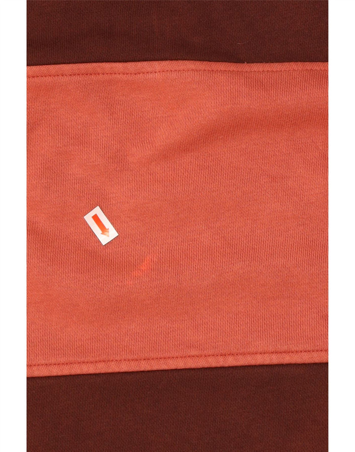Moletom masculino relaxado Levi's Jumper pequeno algodão colorblock marrom