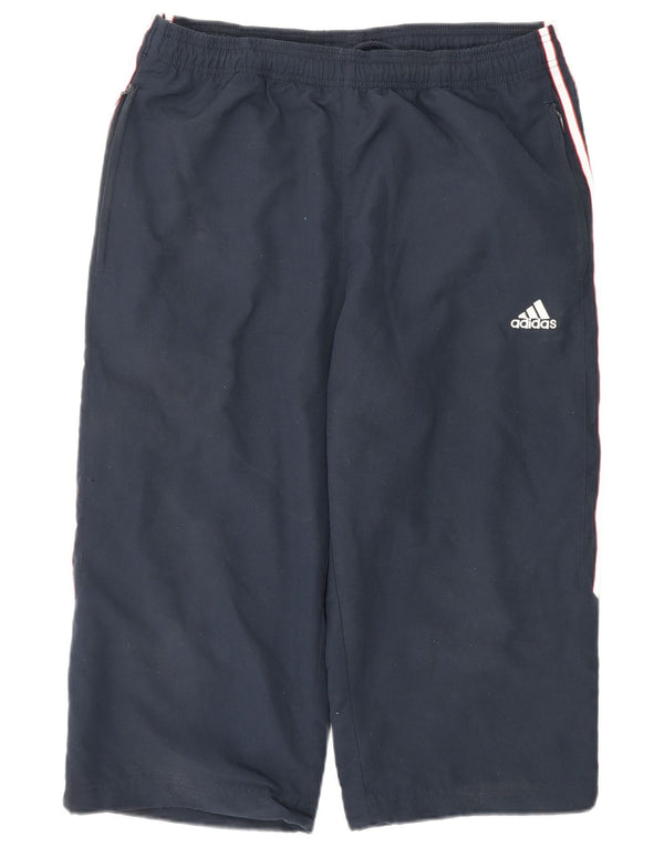 Adidas Mens Bermuda Sport Shorts Médio Azul Marinho Poliéster