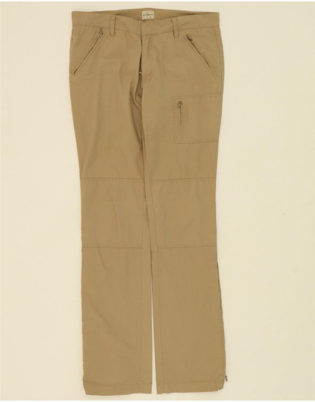 CALVIN KLEIN JEANS Womens Straight Cargo Trousers W34 L34 Beige Cotton Vintage Calvin Klein Jeans and Second-Hand Calvin Klein Jeans from Messina Hembry 
