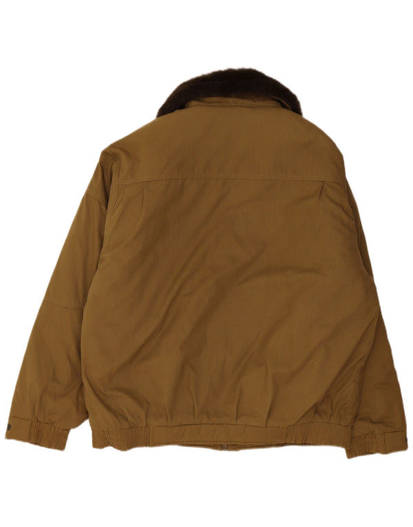 Jaqueta acolchoada masculina Challenger UK 42 XL Khaki Colourblock Poliéster