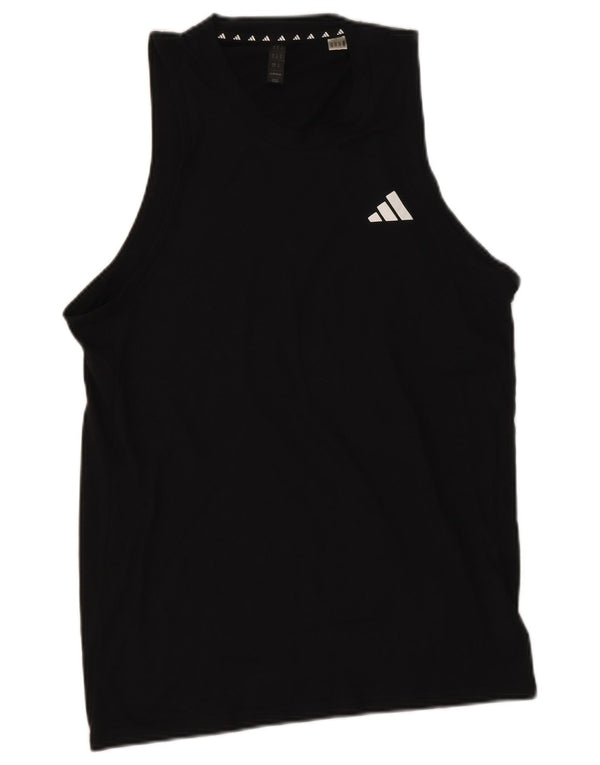 Adidas Mens Aeroready Vest Top Pequeno Poliéster Preto