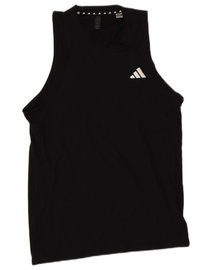 Adidas Mens Aeroready Vest Top Pequeno Poliéster Preto