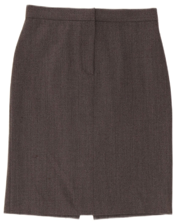 Saia lápis feminina Emporio Armani IT 42 médio W28 poliéster cinza
