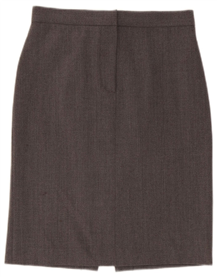 Saia lápis feminina Emporio Armani IT 42 médio W28 poliéster cinza