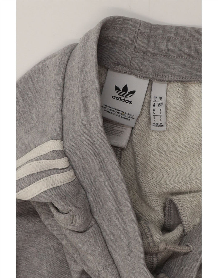 Calça de treino masculina ADIDAS joggers pequeno algodão cinza
