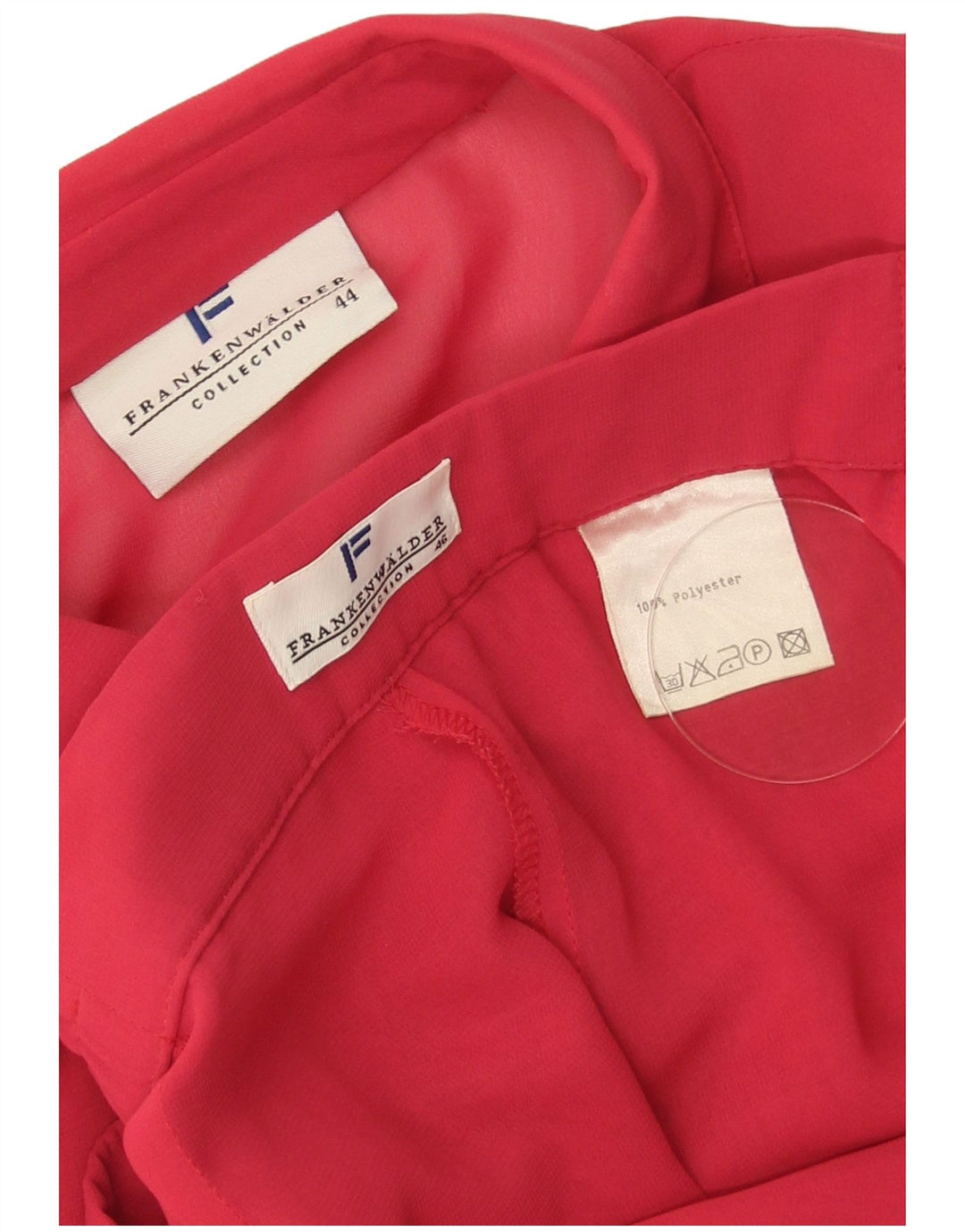 Conjunto feminino Frankenwalder manga 3/4, 2 peças, EU 44 XL W34 L27 poliéster vermelho