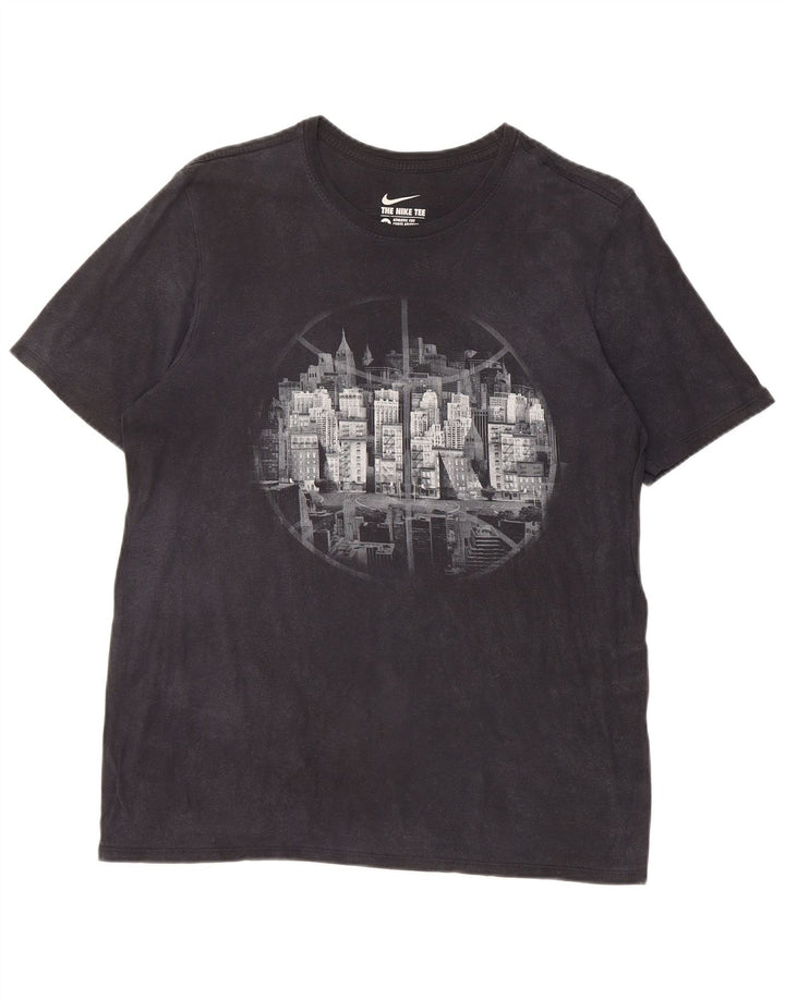 Camiseta Nike Masculina Athletic Cut Graphic Top Médio Preto
