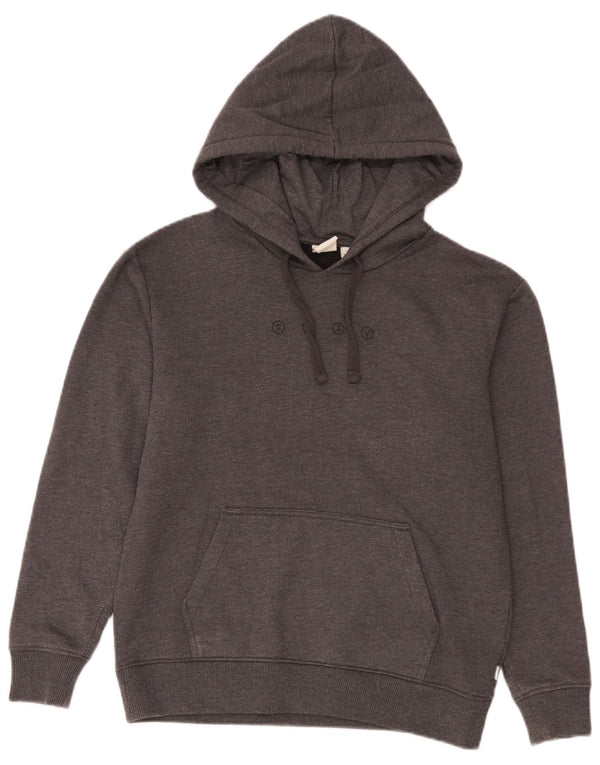 Vans masculino gráfico moletom com capuz pequeno algodão cinza