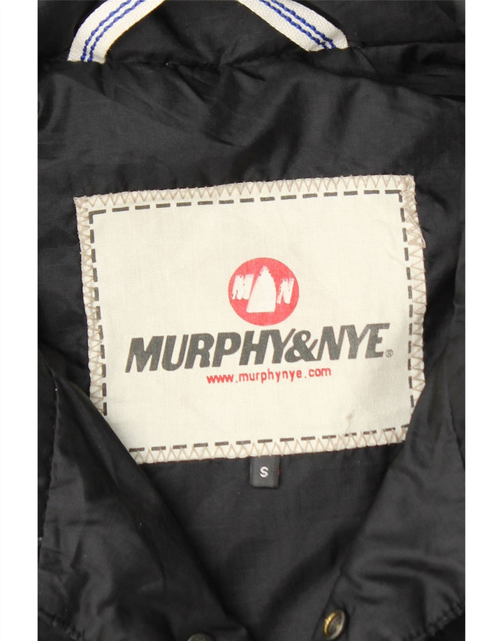 Colete acolchoado masculino MURPHY & NYE UK 36 pequeno preto poliamida